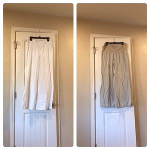 Old Navy  bundle of two fold over linen pants